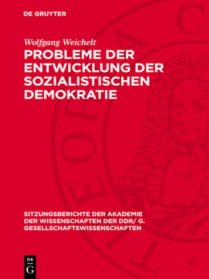 cover image of Probleme der Entwicklung der sozialistischen Demokratie